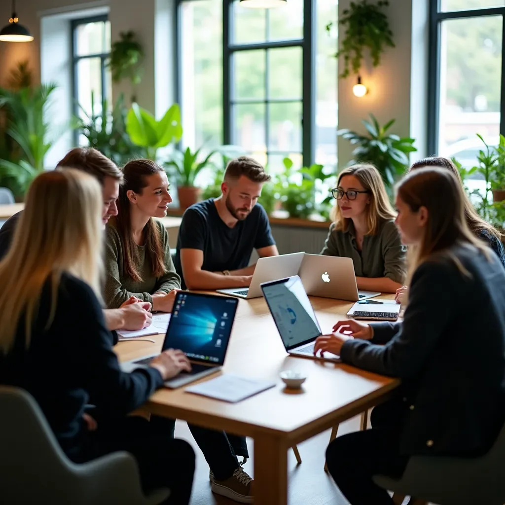 Professional team meeting